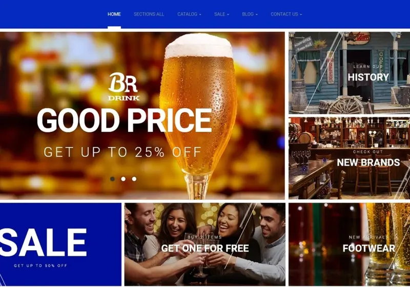 Responsive Shopify Themes For Selling Drinks Like Soft Drinks, Alcohol, Wine, Coffee, And Tea Online