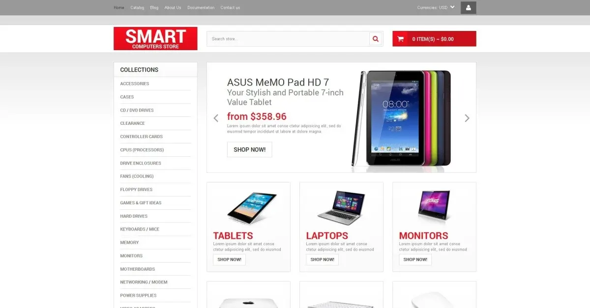 Free Shopify Computer Store Theme screenshot