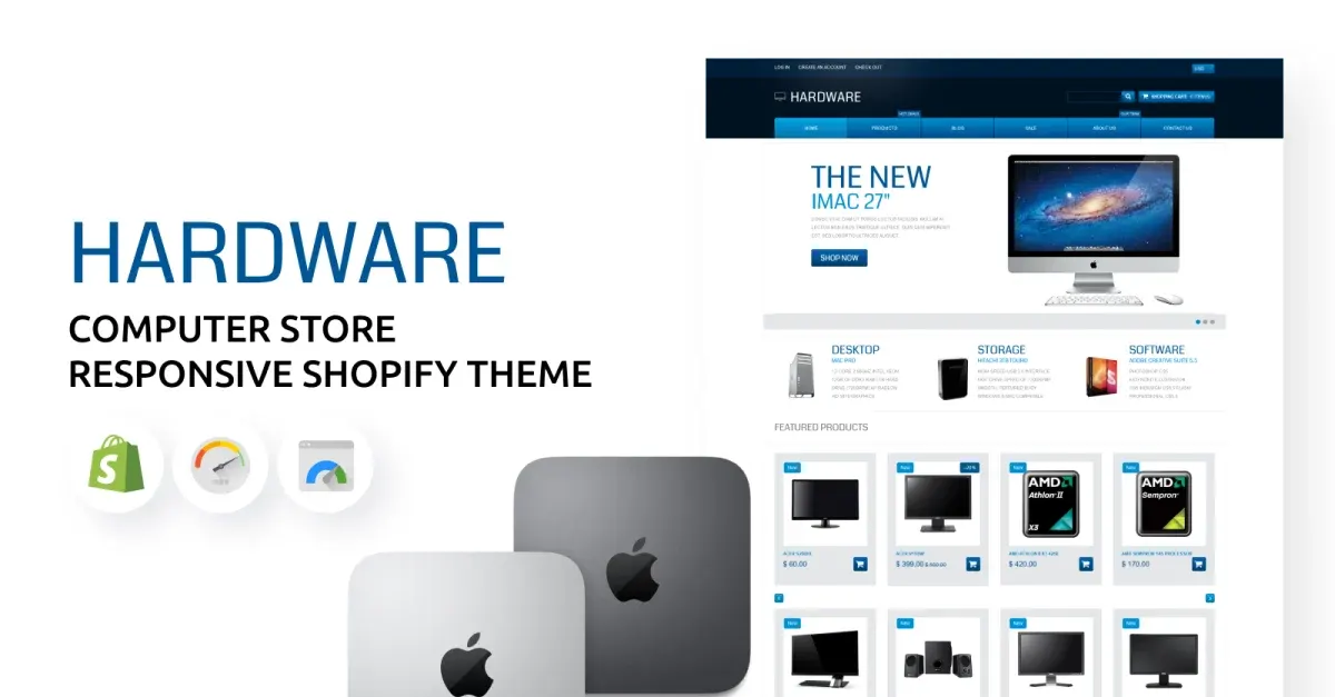 Computer Store and Software Shopify Theme screenshot