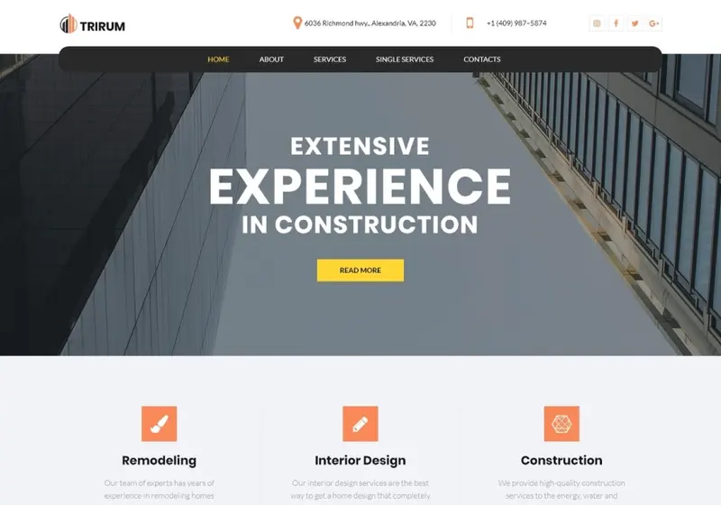 Superb Construction Industry WordPress Themes