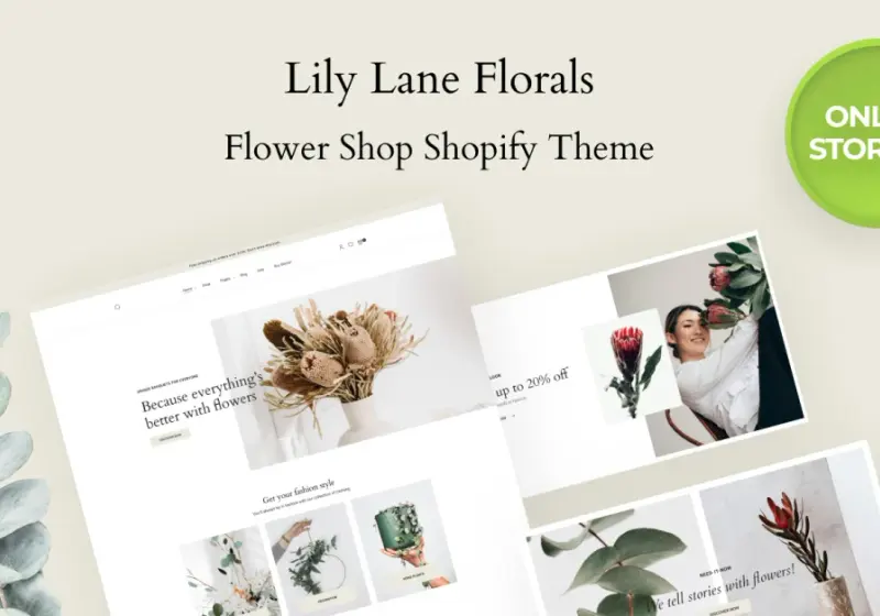 Responsive Shopify Themes For Selling Plants And Flowers Online
