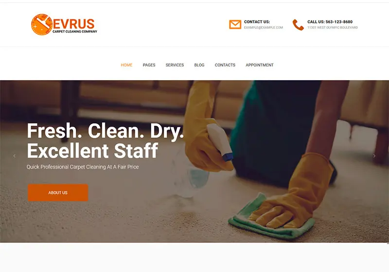 Spotless WordPress Themes For Cleaning Companies, Cleaners, And Maids