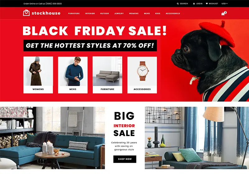 Responsive Wholesale Store Shopify Themes
