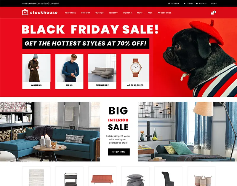 Responsive Wholesale Store Shopify Themes