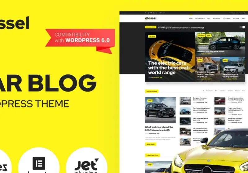 Dynamic Car, Vehicle, And Automotive WordPress Themes
