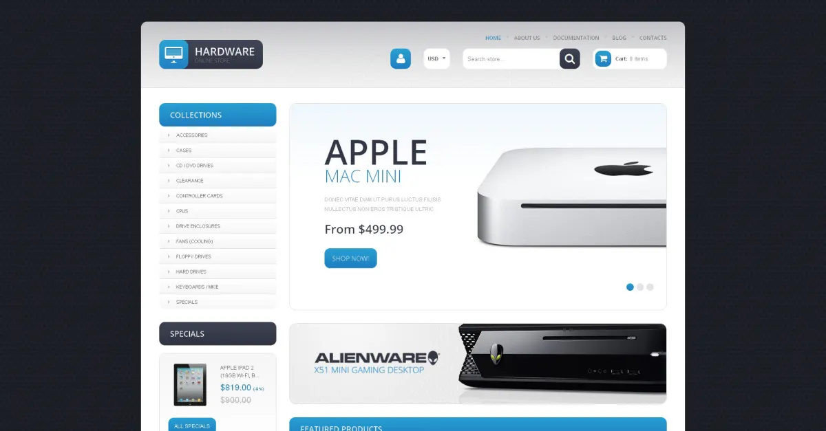 Computer Store Responsive Shopify Theme screenshot