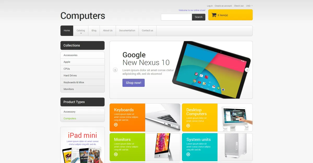 Computer Sales Shopify Theme screenshot