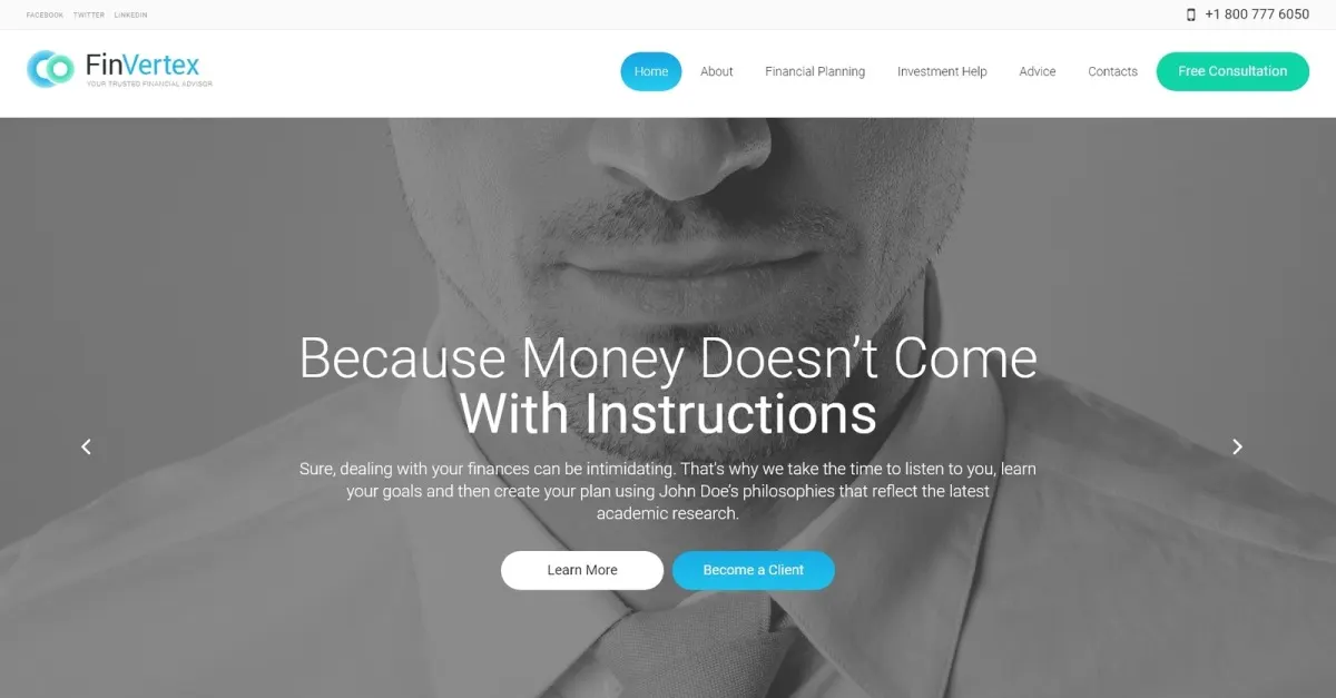Fin Vertex WordPress Theme screenshot