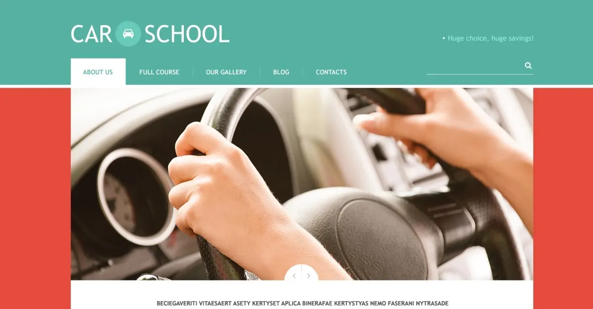 Free Traffic School Responsive WordPress Theme screenshot