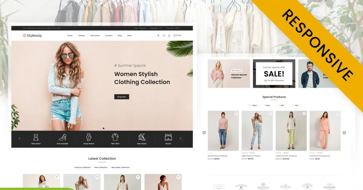 Styleway Online Fashion Store Shopify 2.0 Responsive Theme screenshot