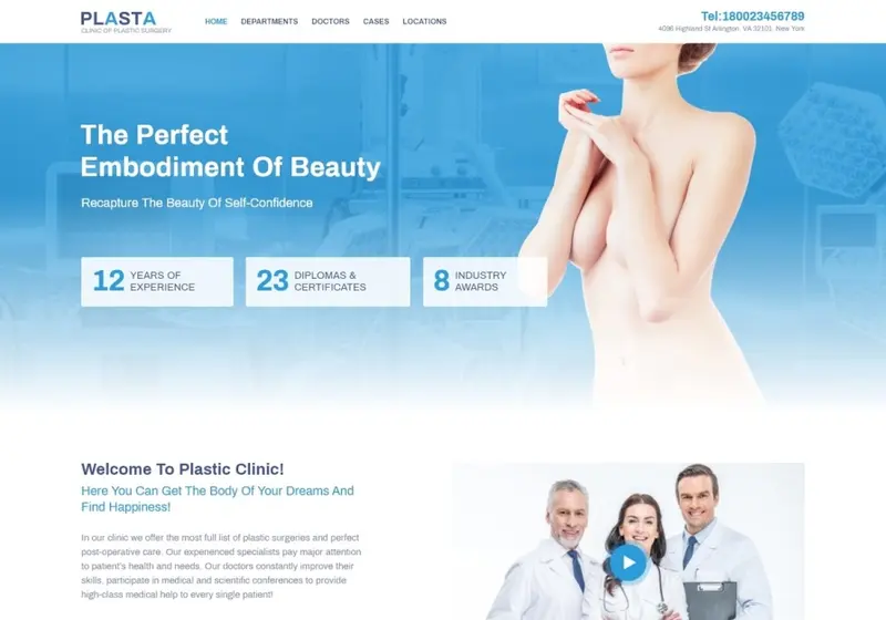 Stunning WordPress Themes For Plastic Surgeons And Cosmetic Surgery Clinics