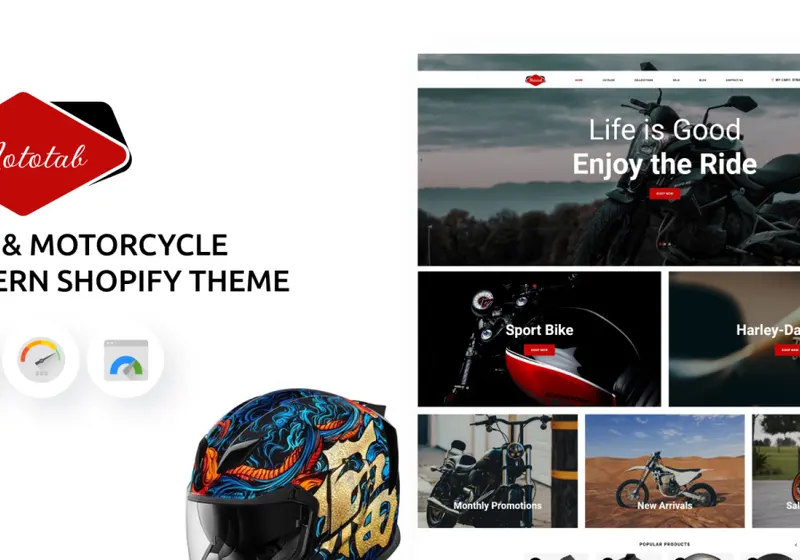 Cool Shopify Themes For Selling Motorcycles And Accessories