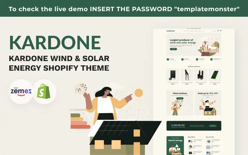 Shopify Themes For Wind, Solar, And Alternative Energy Stores And Companies