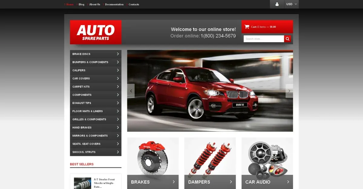 Auto Parts Responsive Shopify Theme screenshot