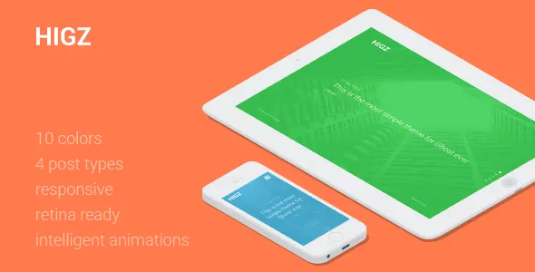 Higz — Simple Responsive Ghost Theme screenshot