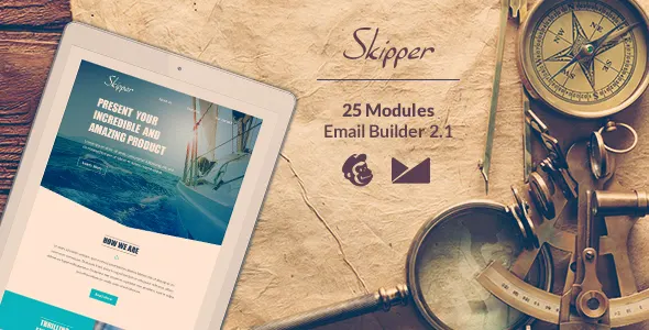 Skipper Email-Template + Online EmailBuilder 2.1 screenshot