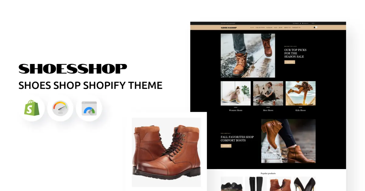 Shoes Shop Online Shopify Theme screenshot