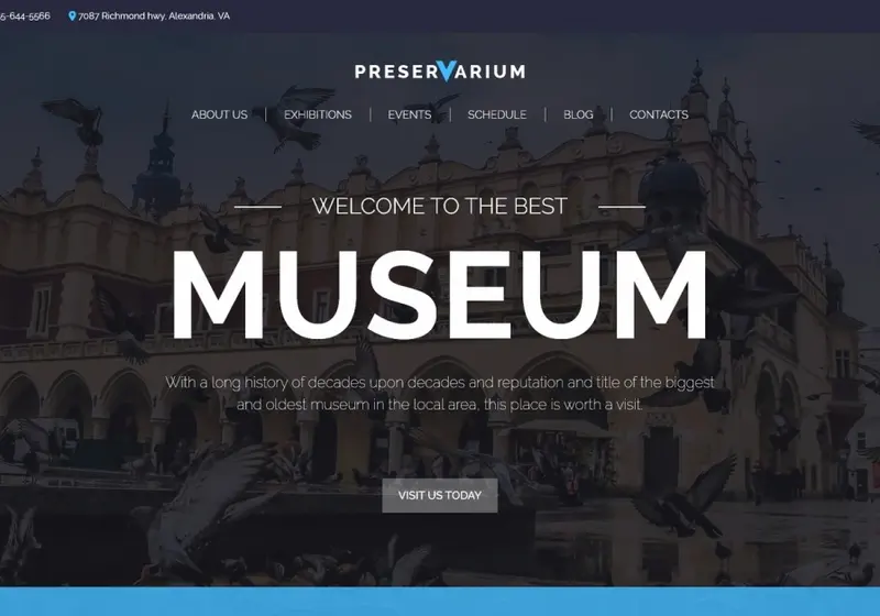 Elegant And Refined Museum WordPress Themes