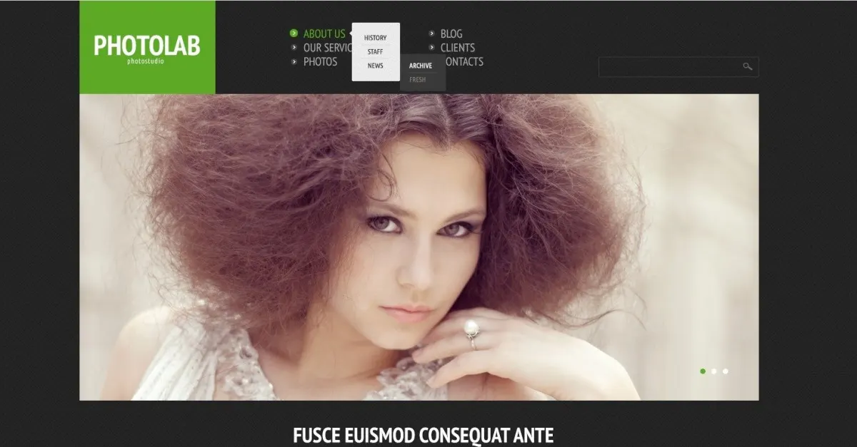Free Photo Lab Responsive WordPress Theme screenshot