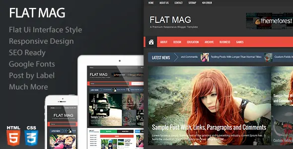 15 of the Best Flat Blogger Templates