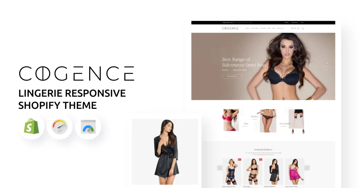 Lingerie eCommerce Responsive Shopify Theme screenshot