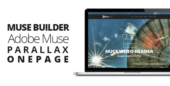 Muse Builder | Parallax OnePage Muse Template screenshot