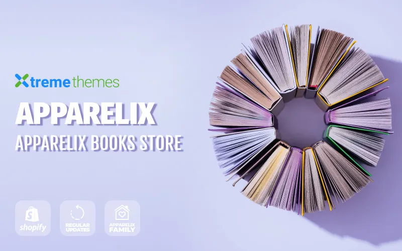 Apparelix Books Online Store Template Shopify Theme screenshot