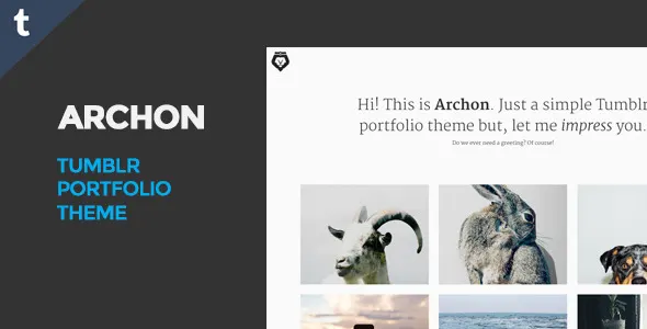 Archon Tumblr Portfolio Theme screenshot