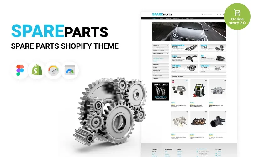Spare Parts Shopify Theme screenshot