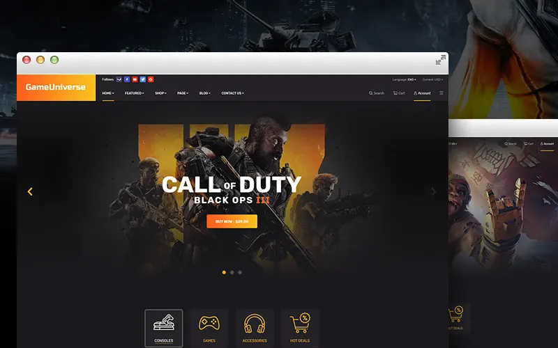 GameUniverse | Game Store Shopify Theme screenshot