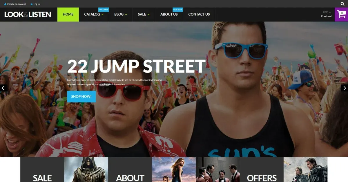 Look Listen Play Shopify Theme screenshot