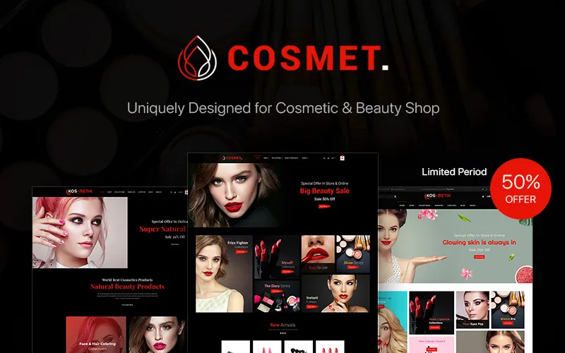 Cosmet | Cosmetic & Beauty Shopify Theme screenshot