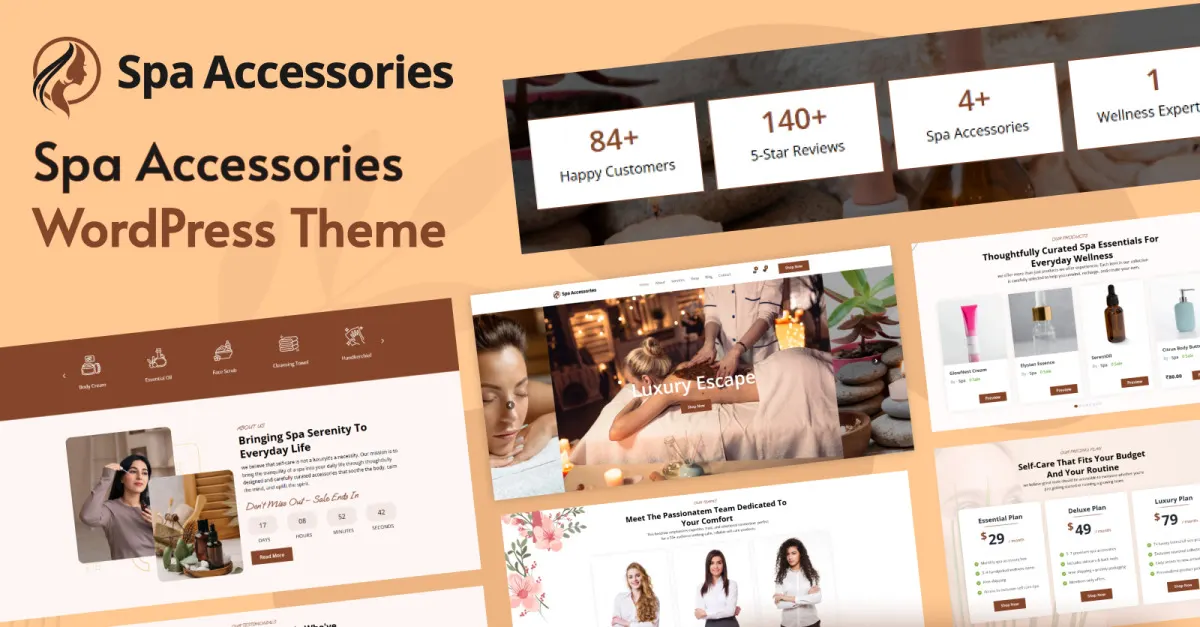 Spa Accessories WordPress Theme screenshot