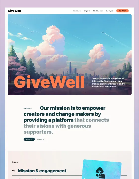 GSAP x GiveWell screenshot
