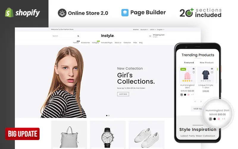 Instyle Fashion: Trendy Shopify Theme for Your Online Store screenshot