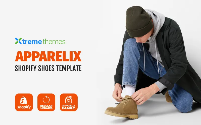 Apparelix Shoes Store Design Shopify Theme screenshot