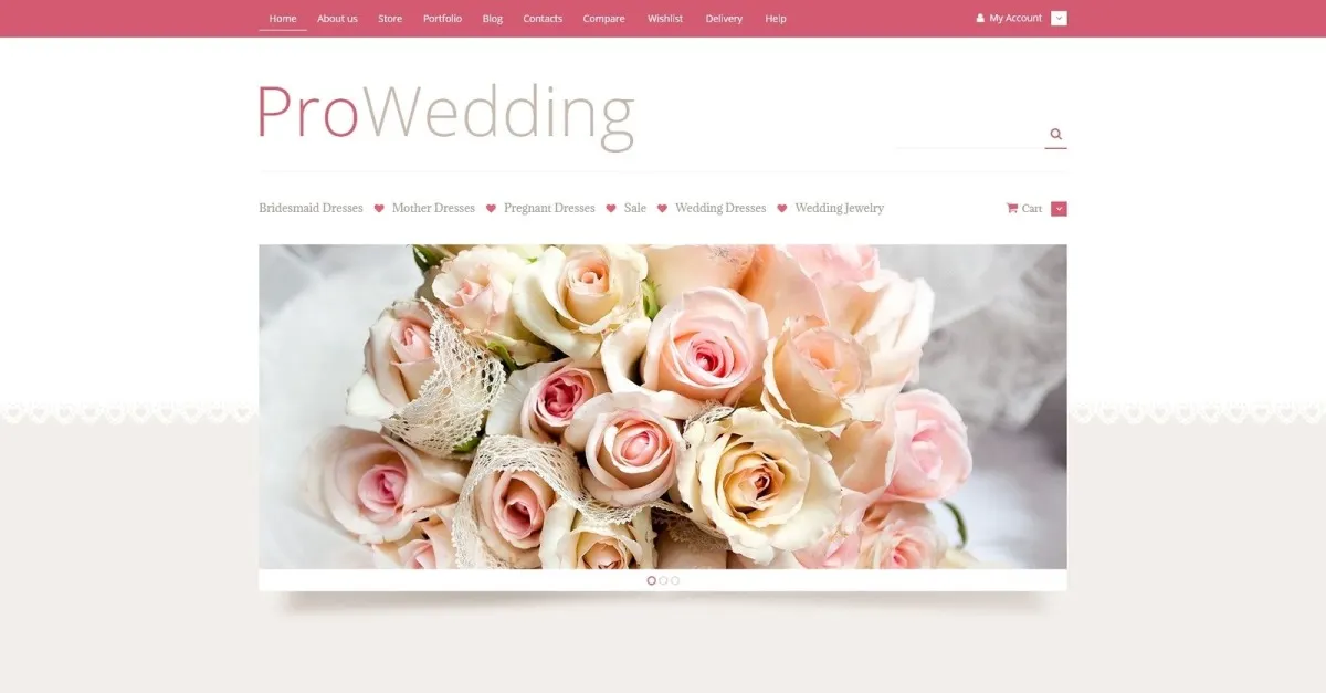 Free Wedding Store WooCommerce Theme screenshot