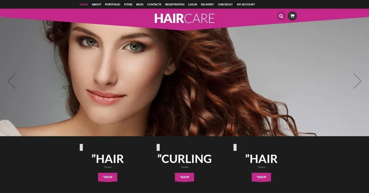 Free Hair Styling Supplies Shop WooCommerce Theme screenshot