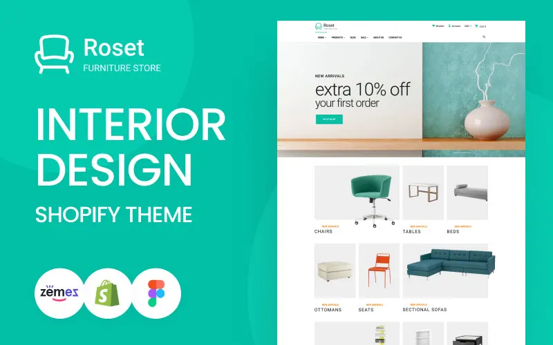 Chic Shopify Themes For Interior Design And Home Decor Stores